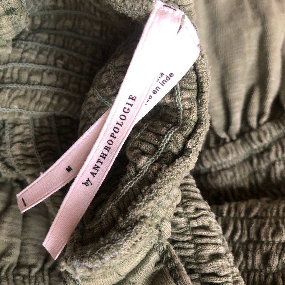 Anthropologie Sage Green Wide-Leg Jumpsuit - Picture 13 of 14